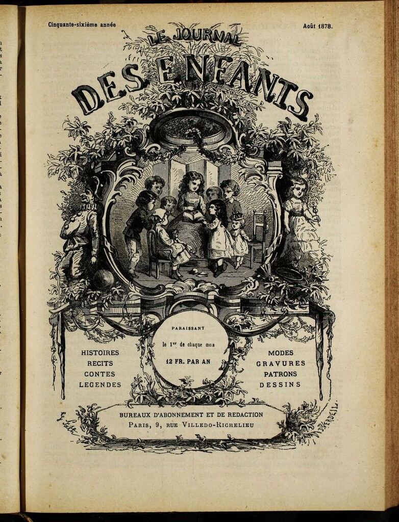 Miniatura de Le Journal des Enfants. Agosto 1878