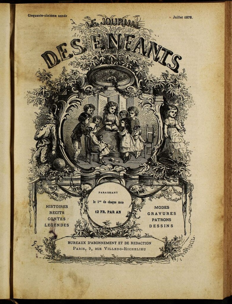 Miniatura de Le Journal des Enfants. Julio 1878