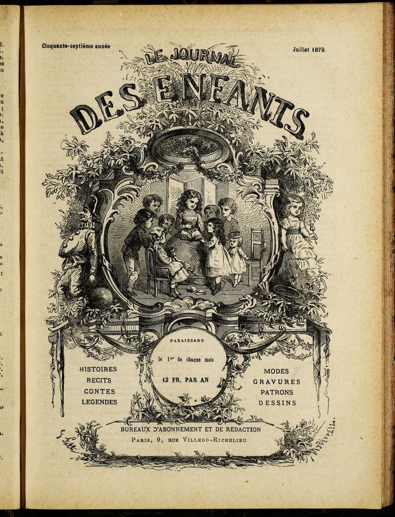Miniatura de Le Journal des Enfants. Julio 1879