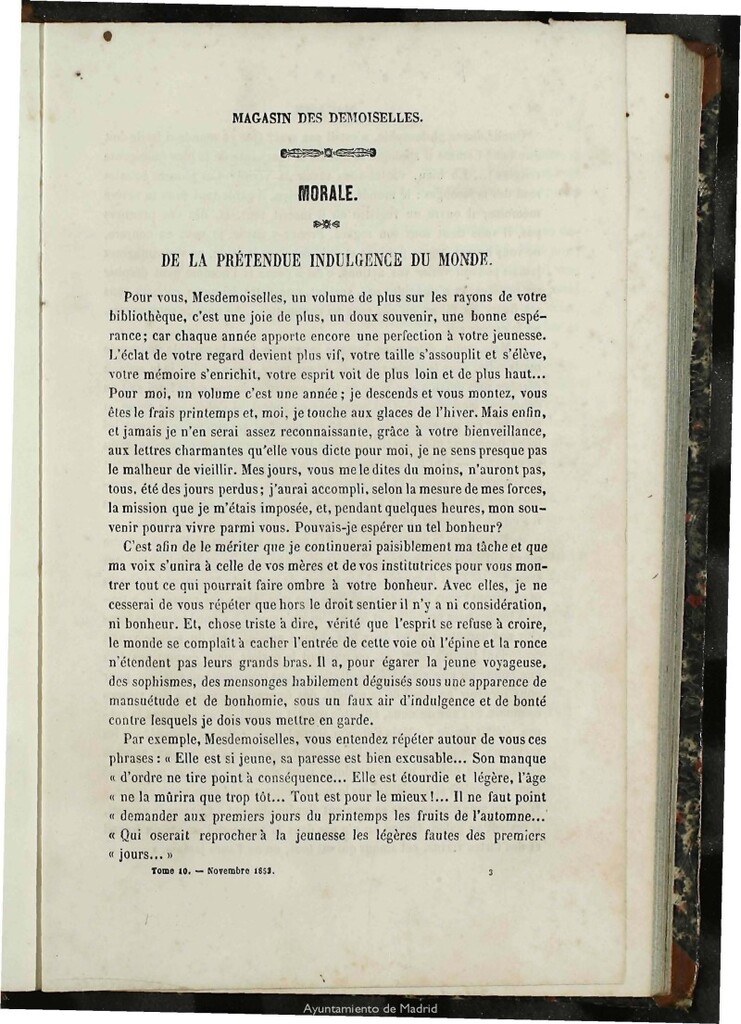 Miniatura de Magasin des Demoiselles del 25 de Noviembre de 1853
