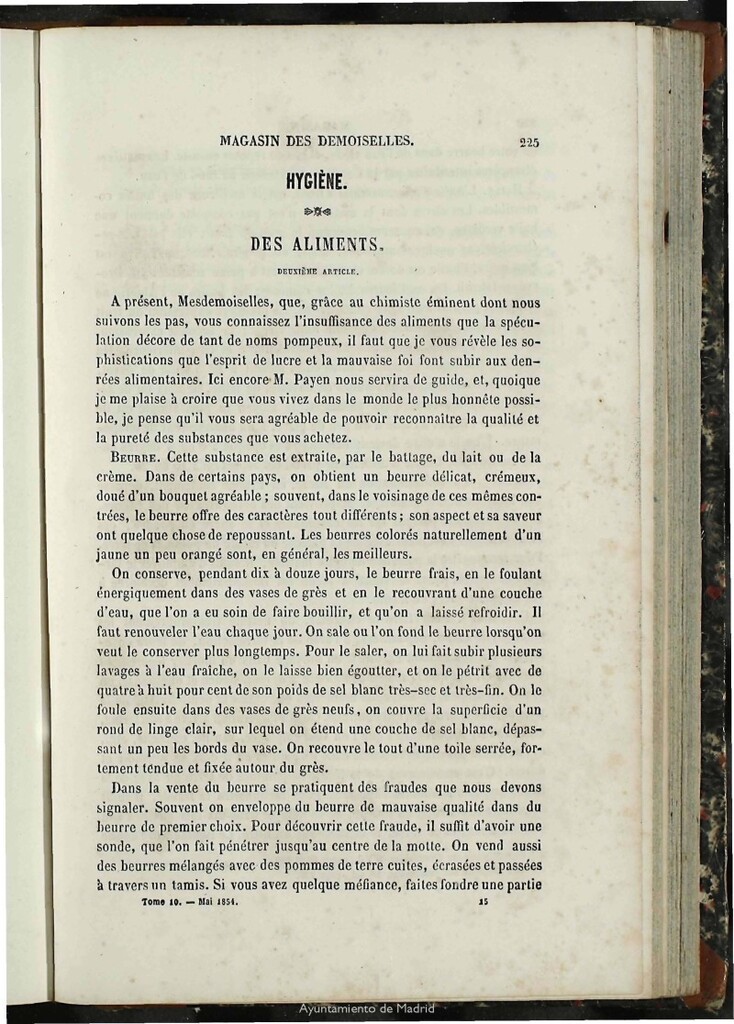 Miniatura de Magasin des Demoiselles del 25 de Mayo de 1854