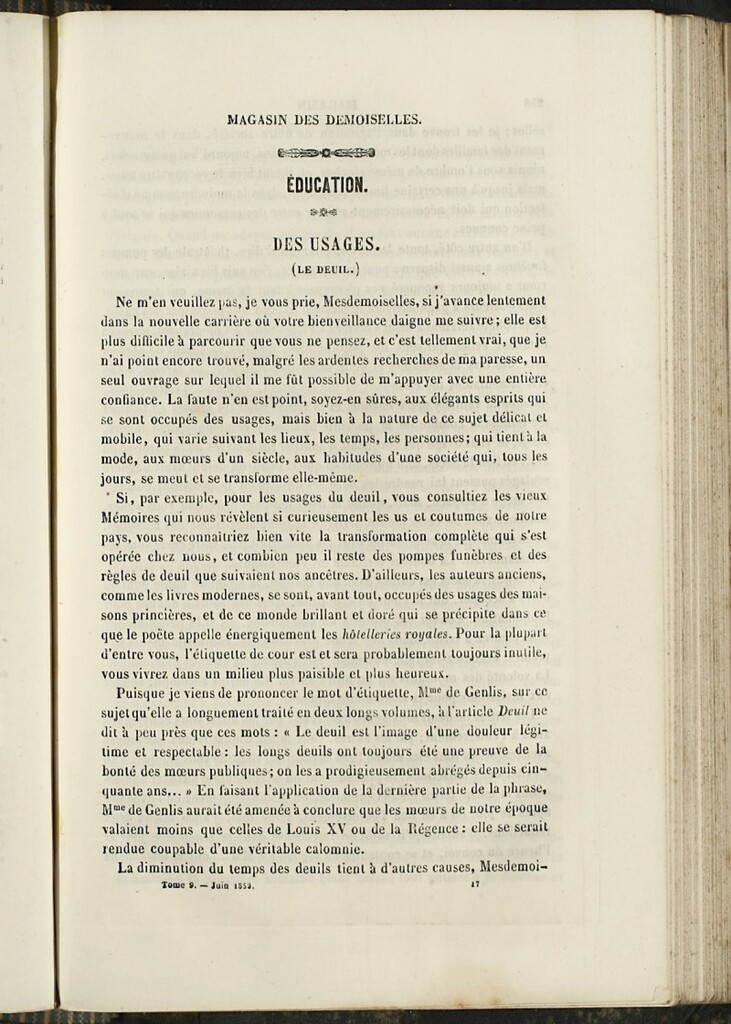 Miniatura de Magasin des Demoiselles del 25 de Junio de 1853