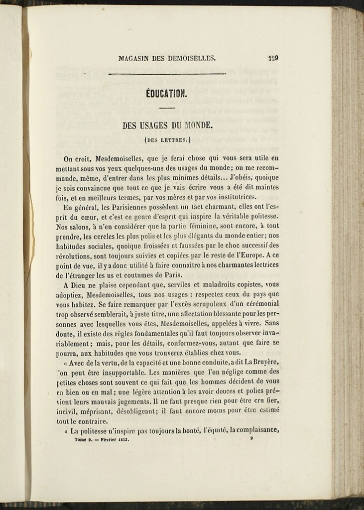 Miniatura de Magasin des Demoiselles del 25 de Febrero de 1853