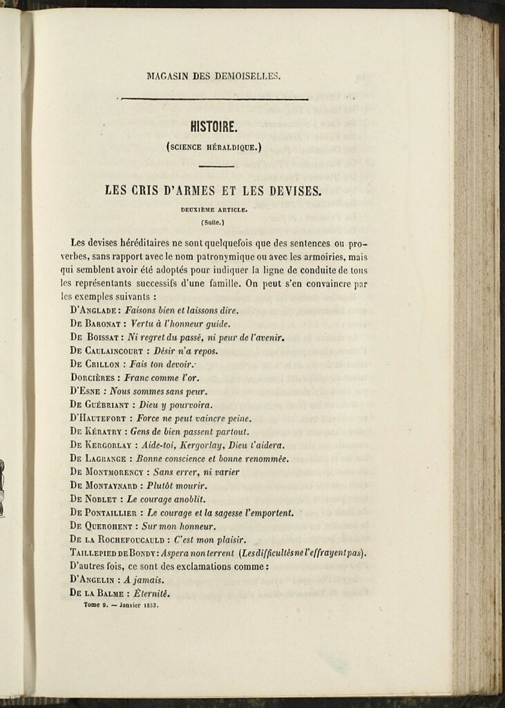 Miniatura de Magasin des Demoiselles del 25 de Enero de 1853