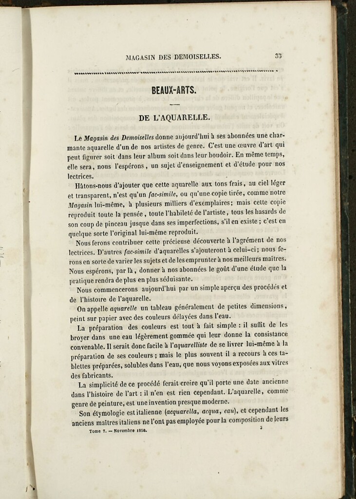 Miniatura de Magasin des Demoiselles del 25 de Noviembre de 1850