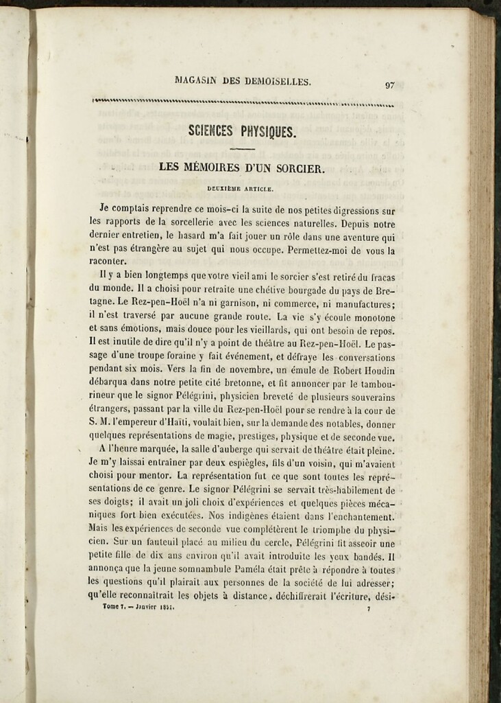 Miniatura de Magasin des Demoiselles del 25 de Enero de 1851