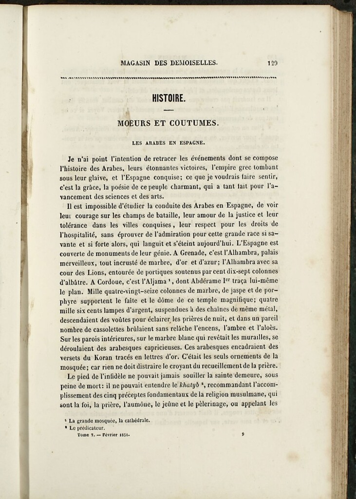 Miniatura de Magasin des Demoiselles del 25 de Febrero de 1851