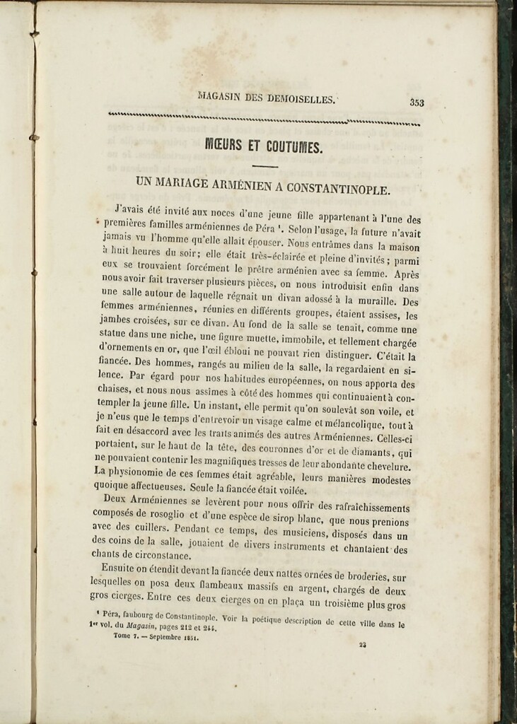 Miniatura de Magasin des Demoiselles del 25 de Septiembre de 1851