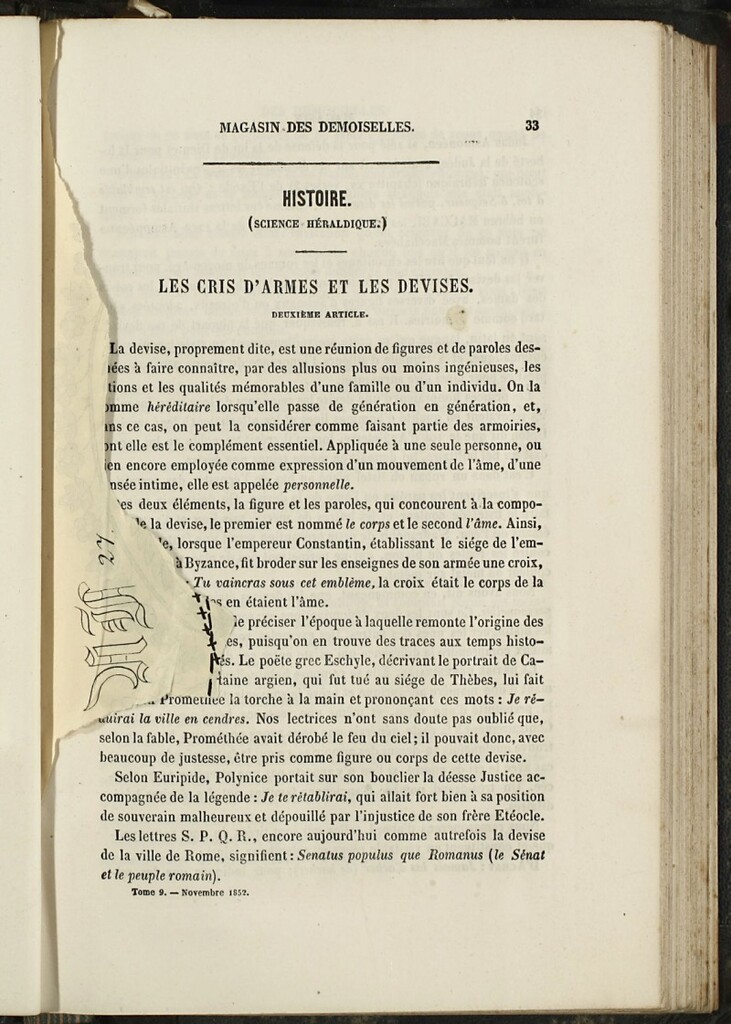 Miniatura de Magasin des Demoiselles del 25 de Noviembre de 1852