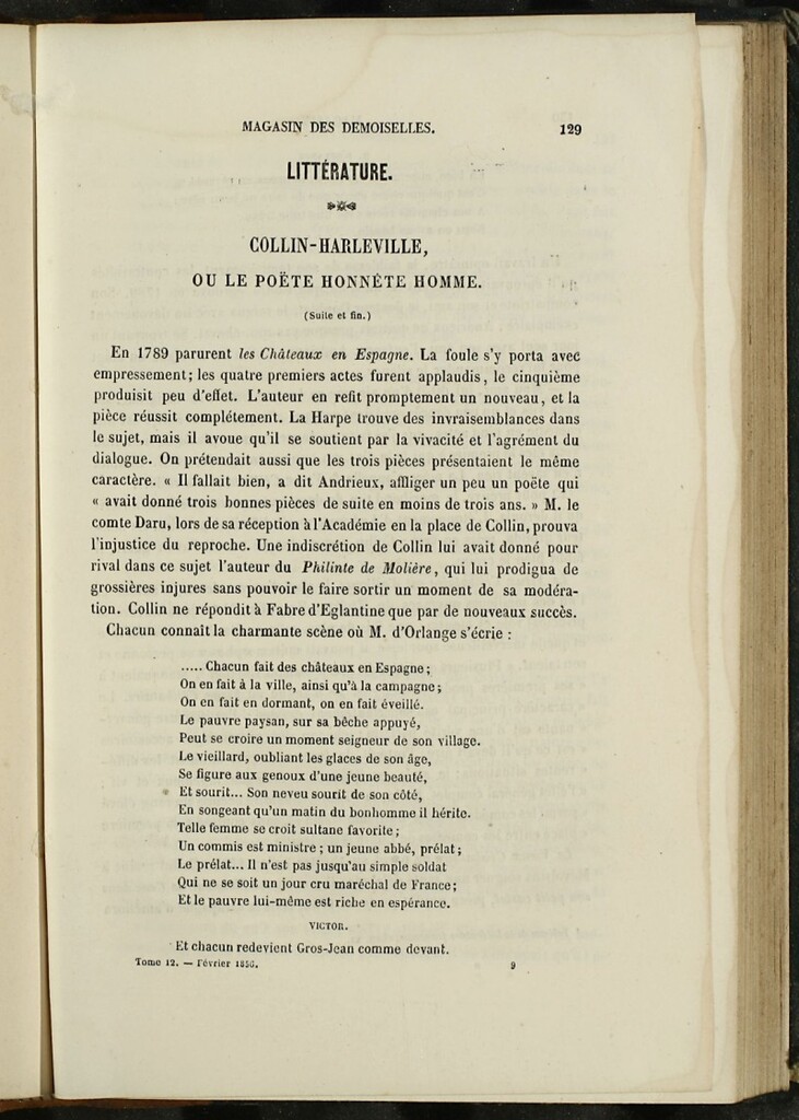Miniatura de Magasin des Demoiselles del 25 de Febrero de 1856