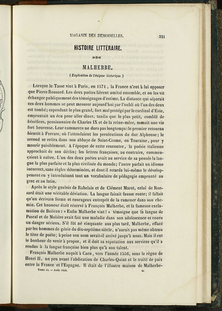 Miniatura de Magasin des Demoiselles del 25 de Agosto de 1856