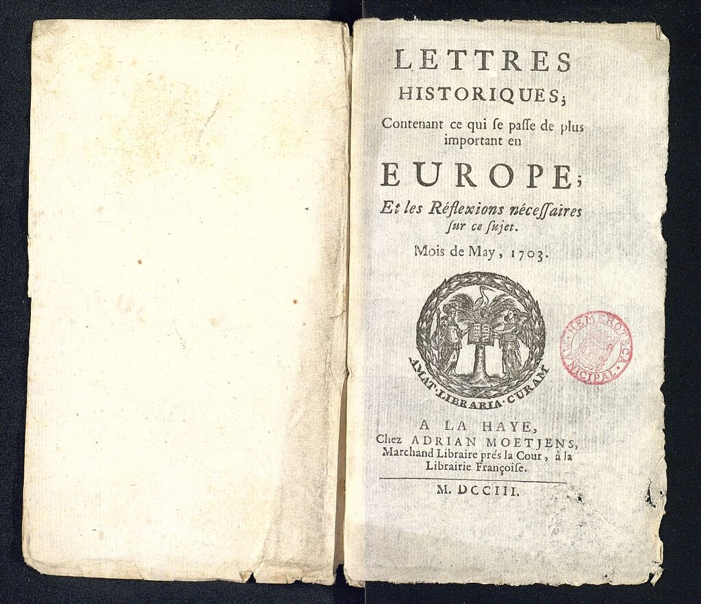 Miniatura de Lettres Historiques de mayo de 1703