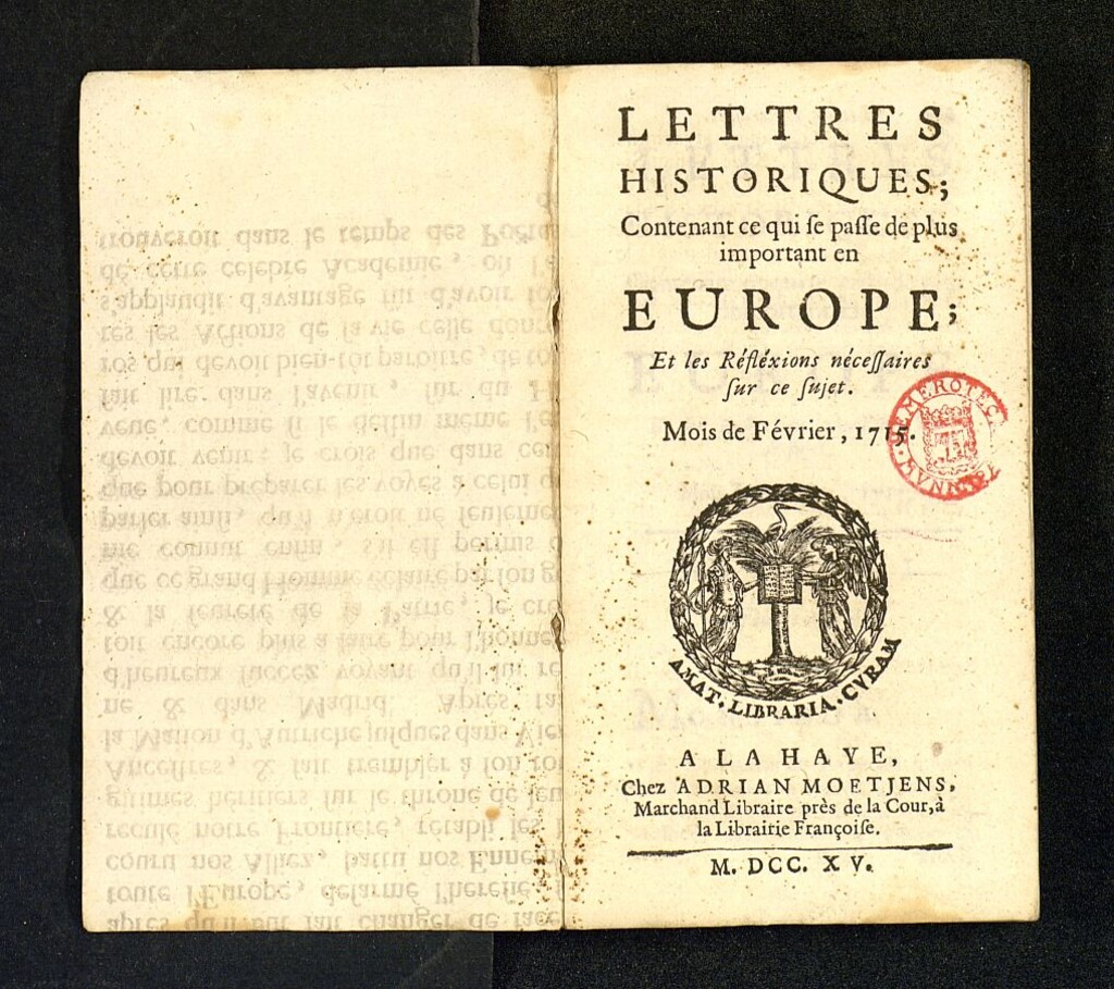 Miniatura de Lettres Historiques de febrero de 1715