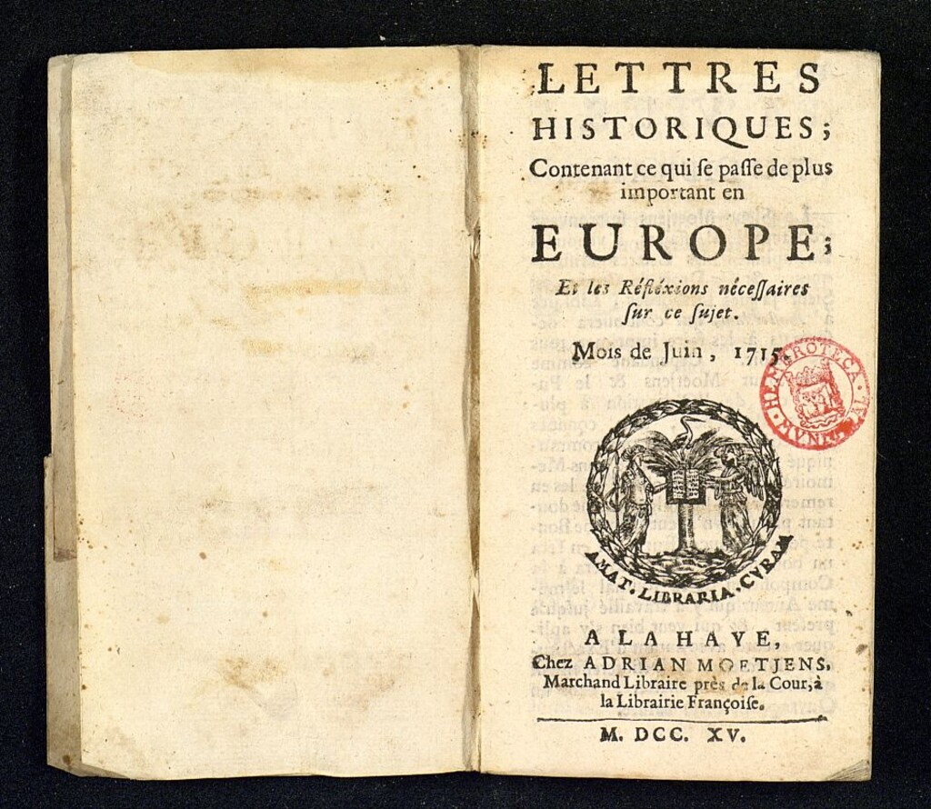 Miniatura de Lettres Historiques de junio de 1715