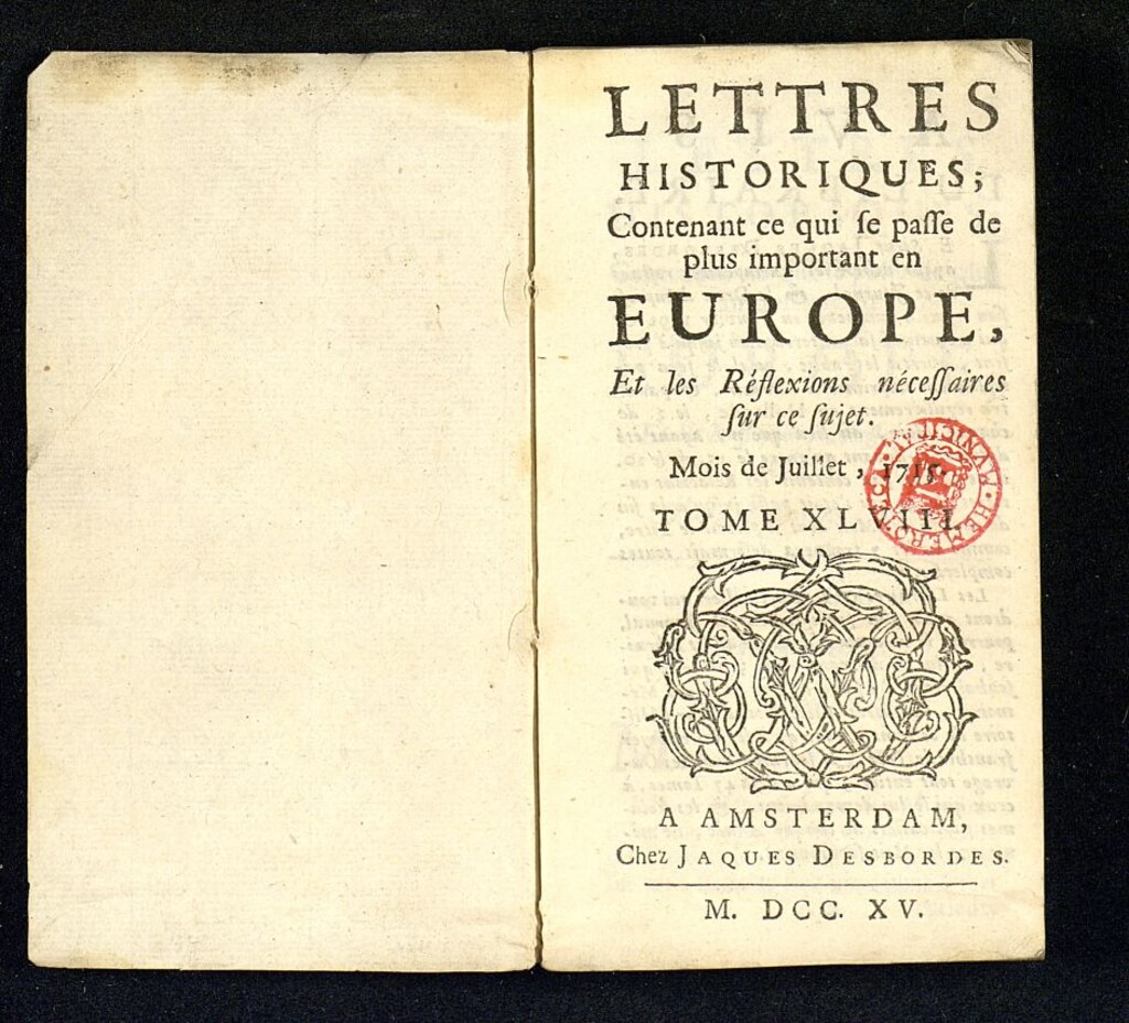 Miniatura de Lettres Historiques de julio de 1715