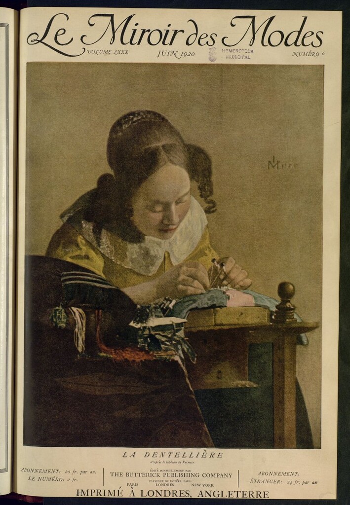 Miniatura de Le Miroir des Modes de junio de 1920, nº 6