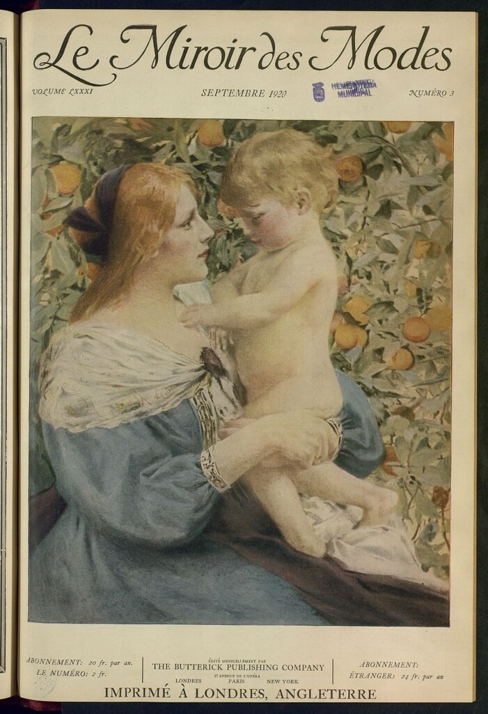Miniatura de Le Miroir des Modes de septiembre de 1920, nº 3