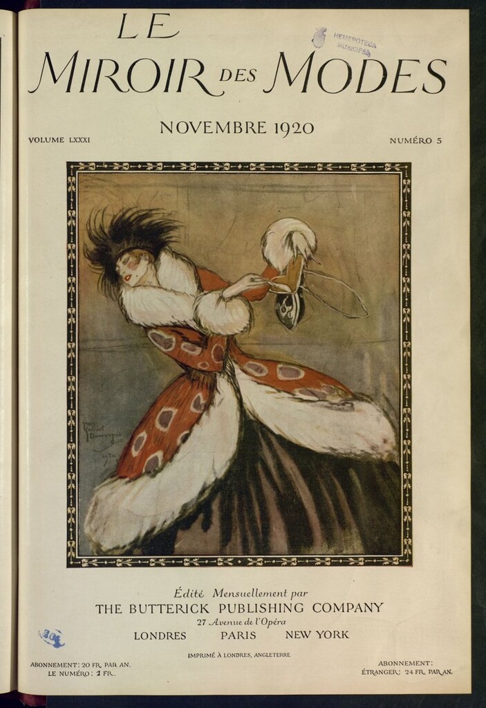 Miniatura de Le Miroir des Modes de noviembre de 1920, nº 5