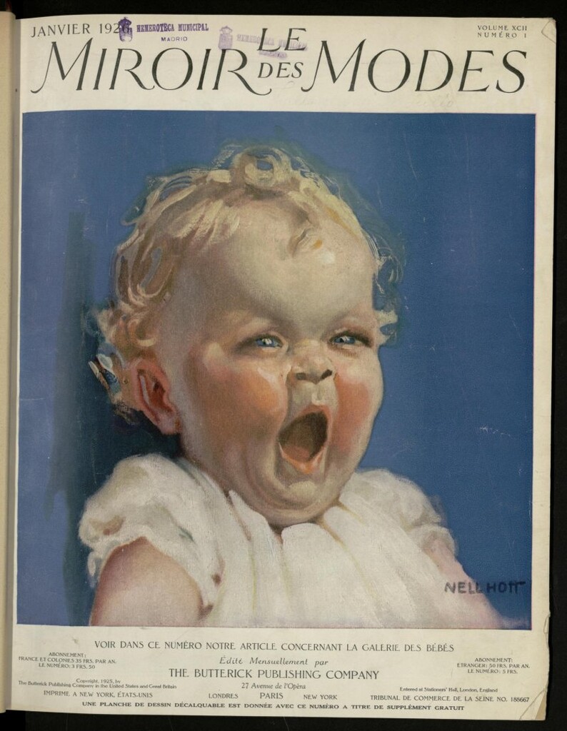 Miniatura de Le Miroir des Modes de enero de 1926, nº 1