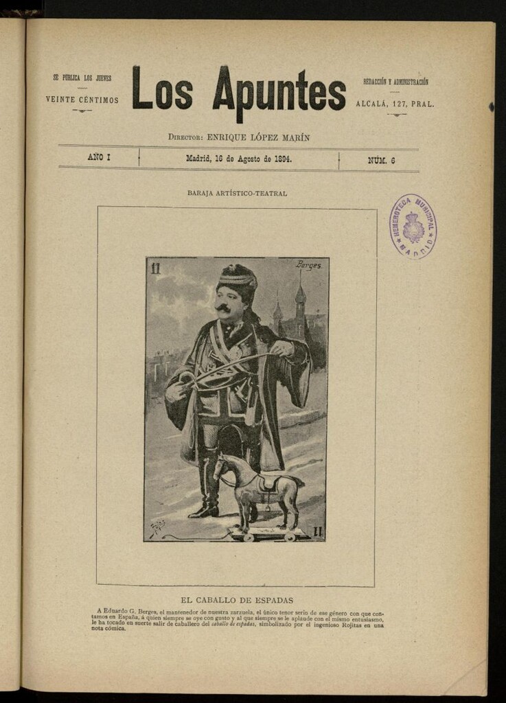 Miniatura de Los Apuntes: Revista Ilustrada del 16 de agosto de 1894, nº 6