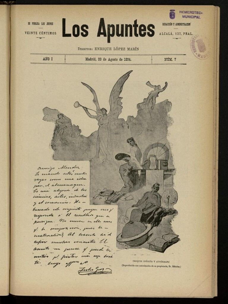 Miniatura de Los Apuntes: Revista Ilustrada del 23 de agosto de 1894, nº 7