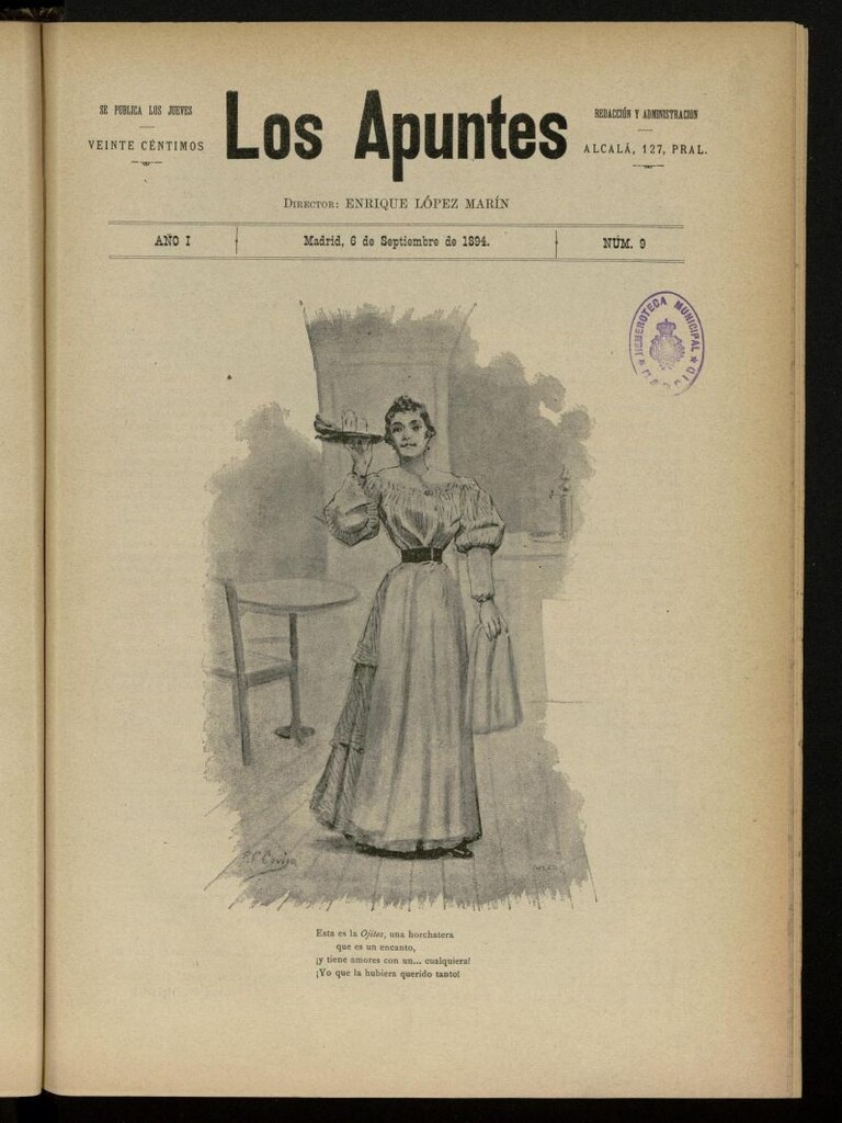 Miniatura de Los Apuntes: Revista Ilustrada del 6 de septiembre de 1894, nº 9