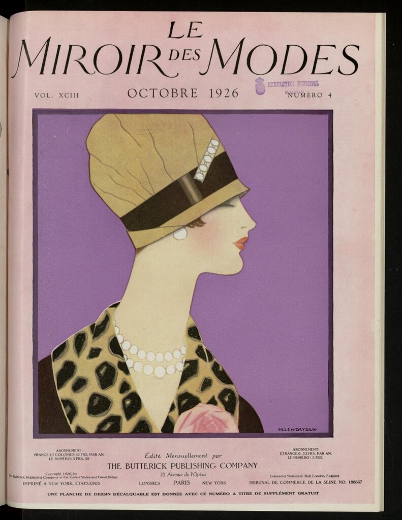 Miniatura de Le Miroir des Modes de octubre de 1926, nº 4