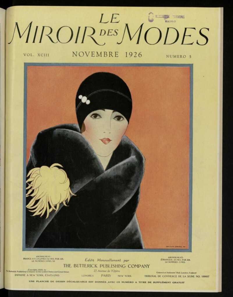 Miniatura de Le Miroir des Modes de noviembre de 1926, nº 5