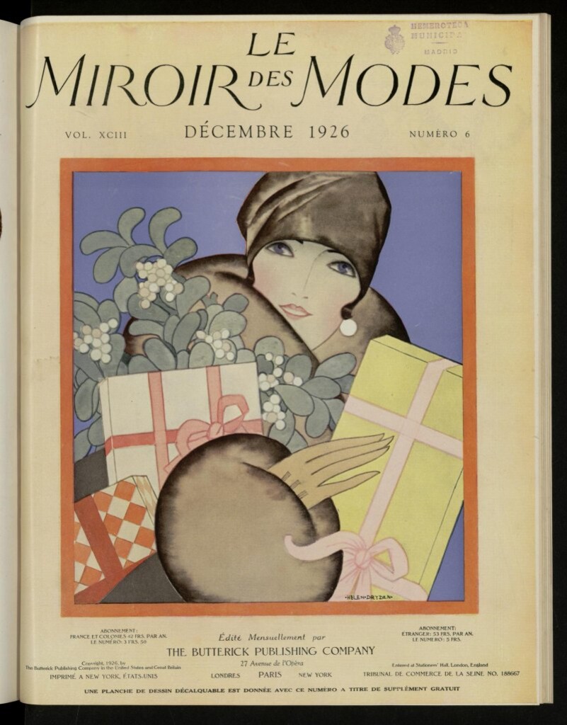 Miniatura de Le Miroir des Modes de diciembre de 1926, nº 6