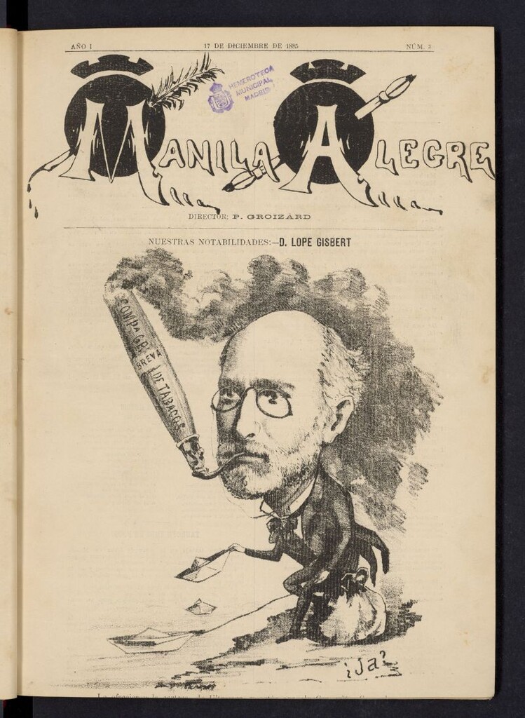 Miniatura de Manila Alegre del 17 de diciembre de 1885, nº 3