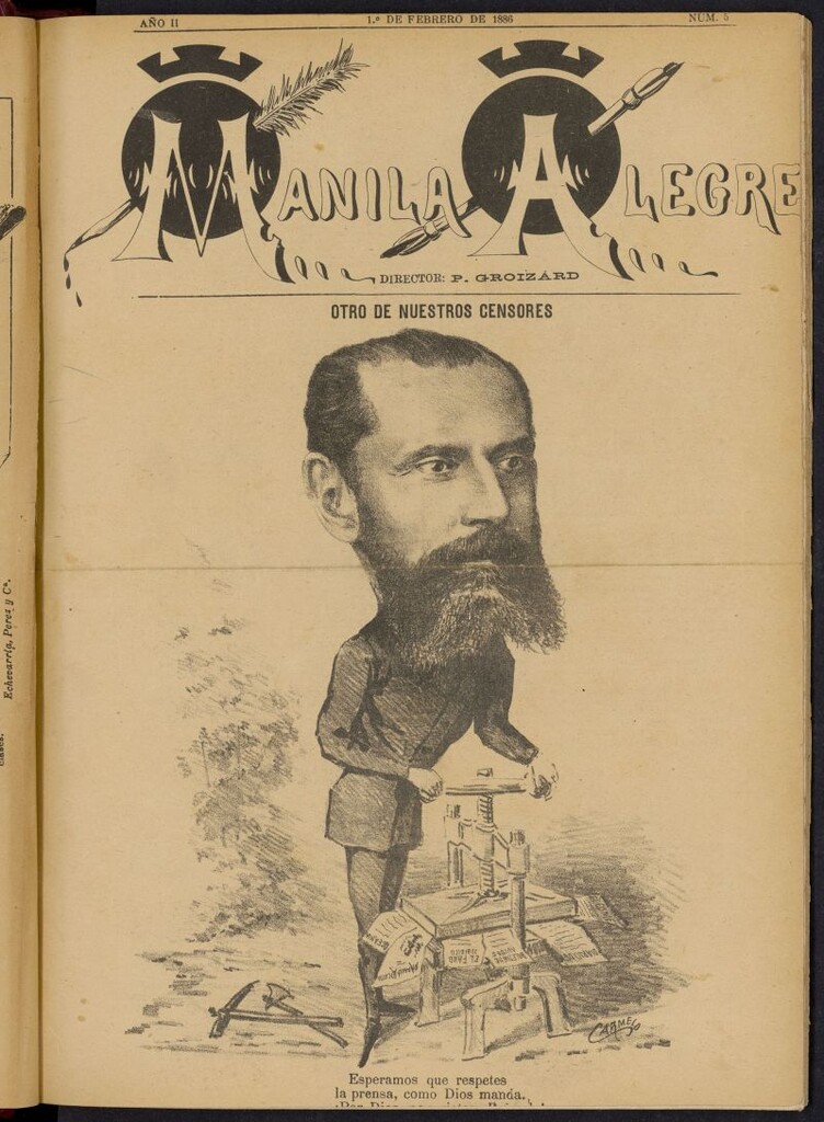 Miniatura de Manila Alegre del 1 de febrero de 1886, nº 5