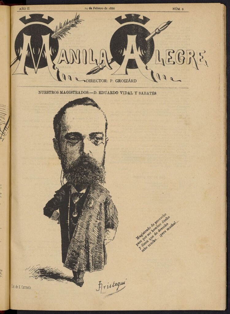 Miniatura de Manila Alegre del 24 de febrero de 1886, nº 8