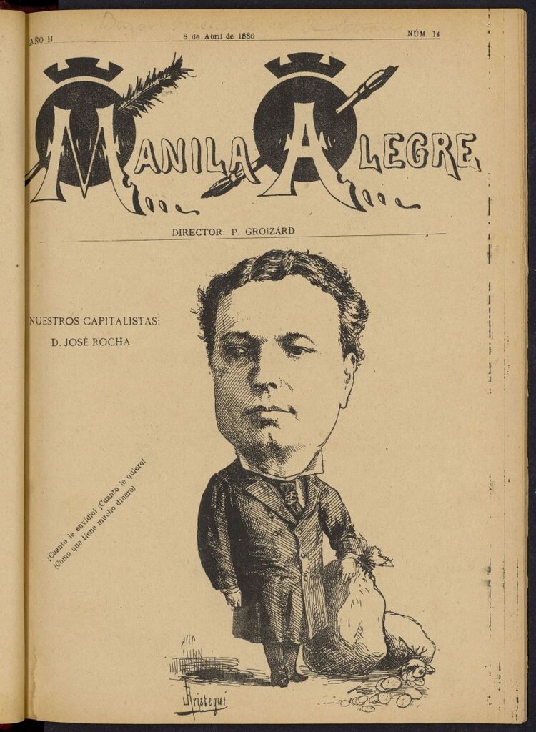 Miniatura de Manila Alegre del 8 de abril de 1886, nº 14