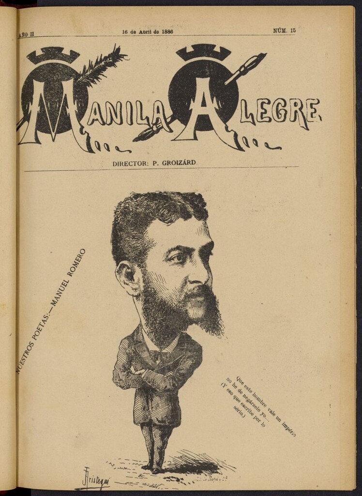 Miniatura de Manila Alegre del 16 de abril de 1886, nº 15