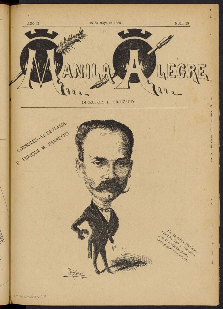 Miniatura de Manila Alegre del 16 de mayo de 1886, nº 19