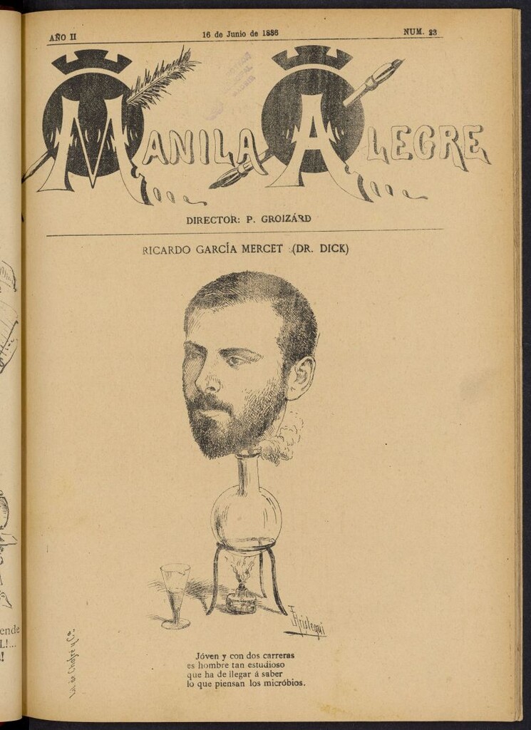 Miniatura de Manila Alegre del 16 de junio de 1886, nº 23
