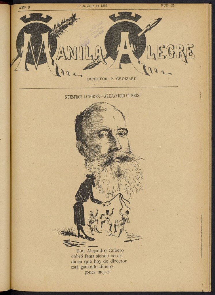 Miniatura de Manila Alegre del 1 de julio de 1886, nº 25