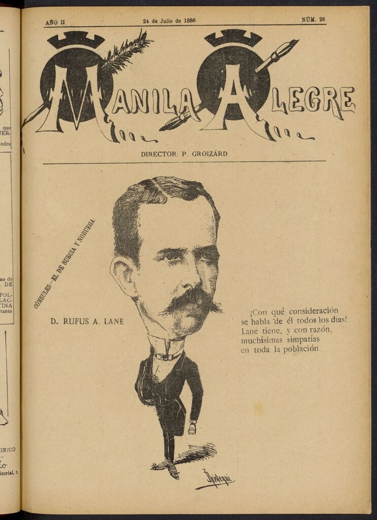 Miniatura de Manila Alegre del 24 de julio de 1886, nº 28