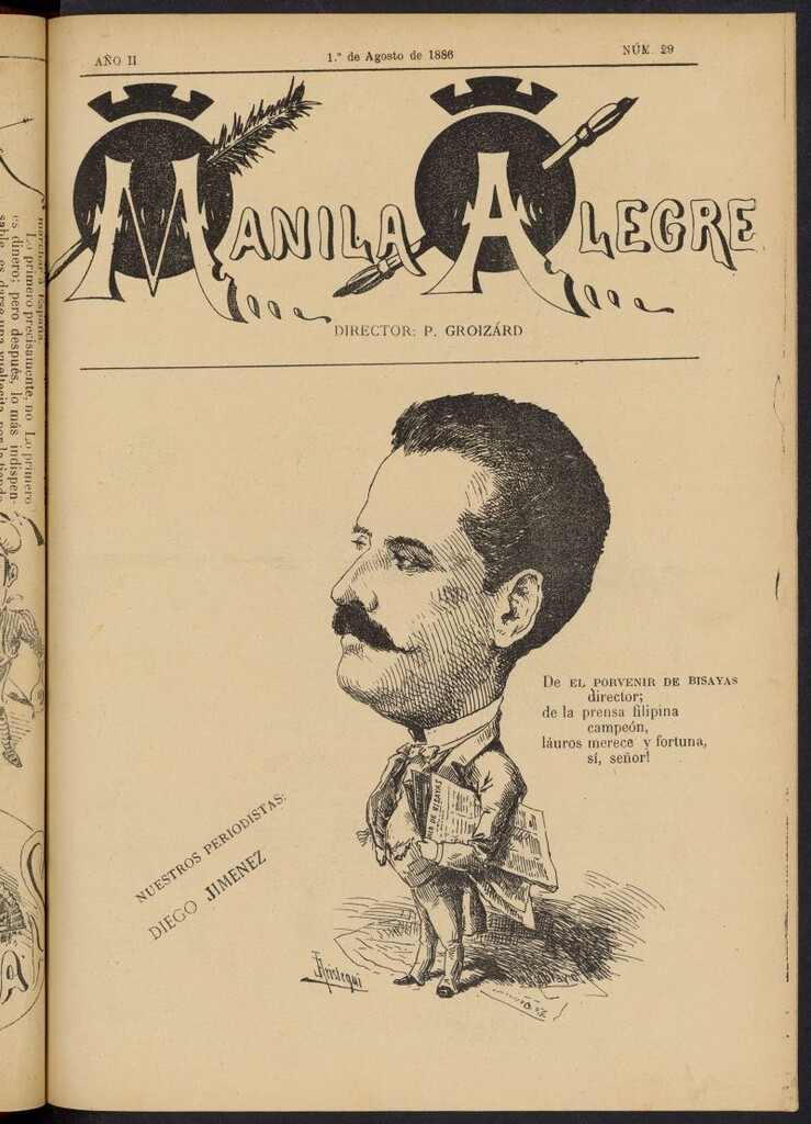 Miniatura de Manila Alegre del 1 de agosto de 1886 , nº 29