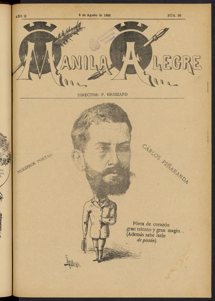 Miniatura de Manila Alegre del 8 de agosto de 1886, nº 30