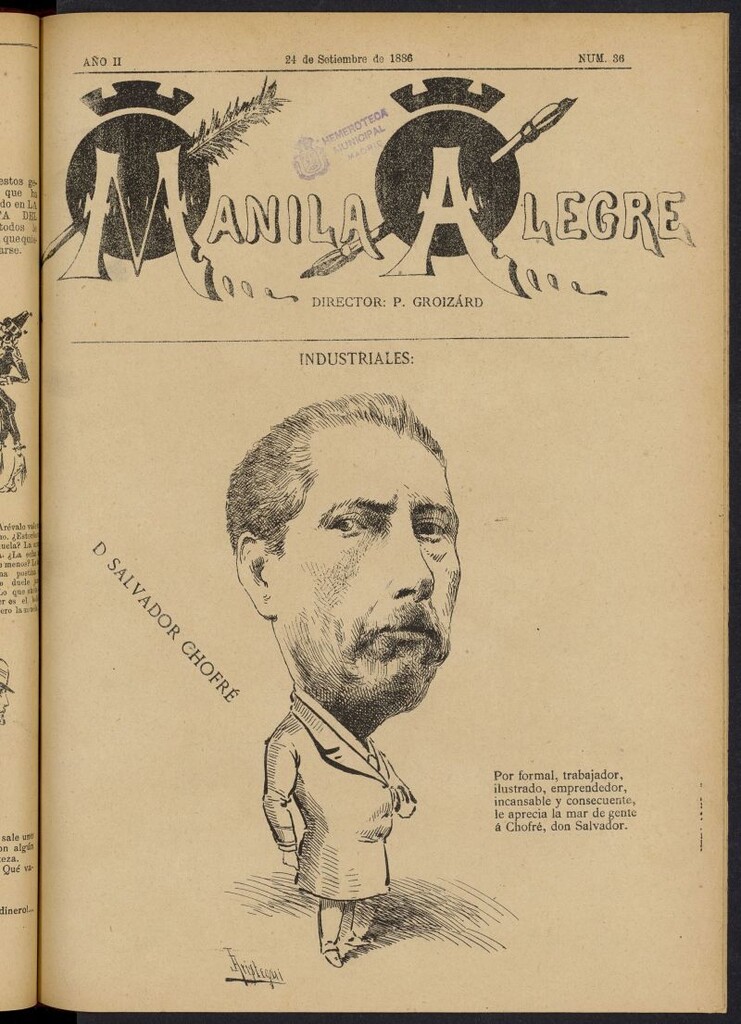 Miniatura de Manila Alegre del 24 de septiembre de 1886, nº 36