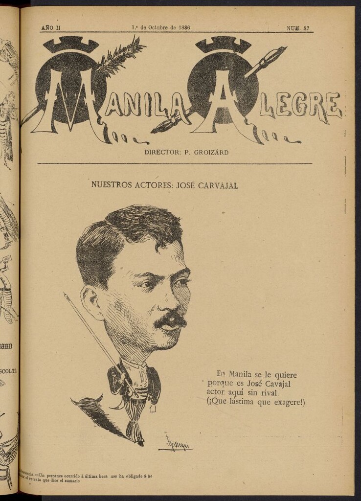 Miniatura de Manila Alegre del 1 de octubre de 1886, nº 37