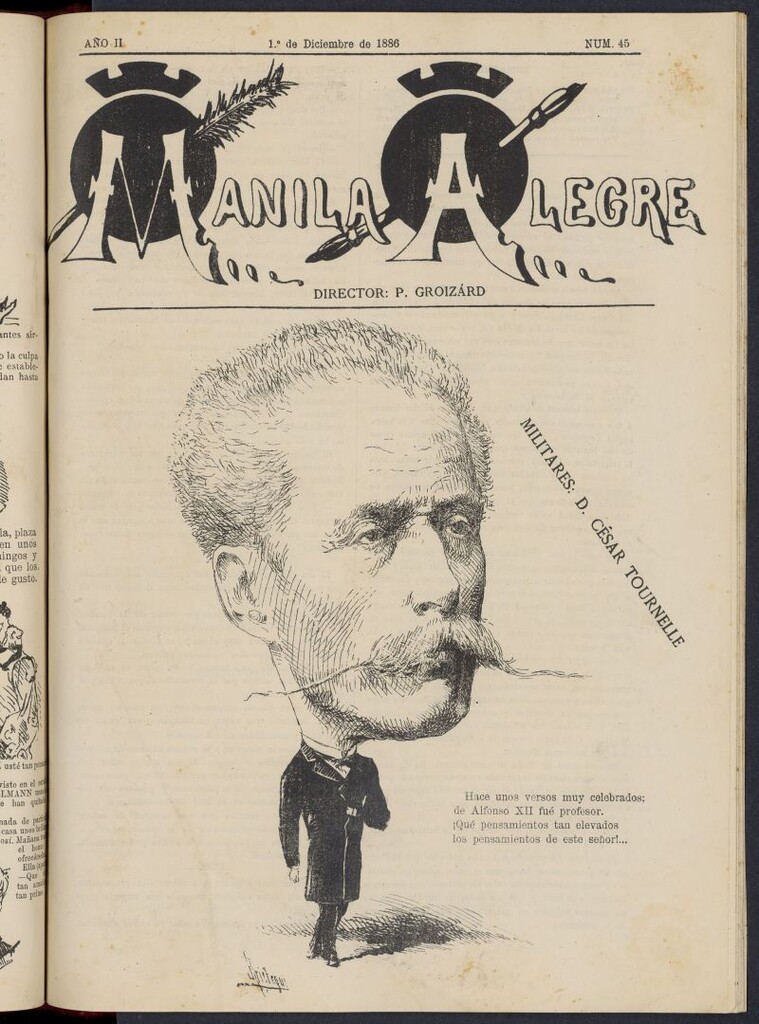 Miniatura de Manila Alegre del 1 de diciembre de 1886, nº 45