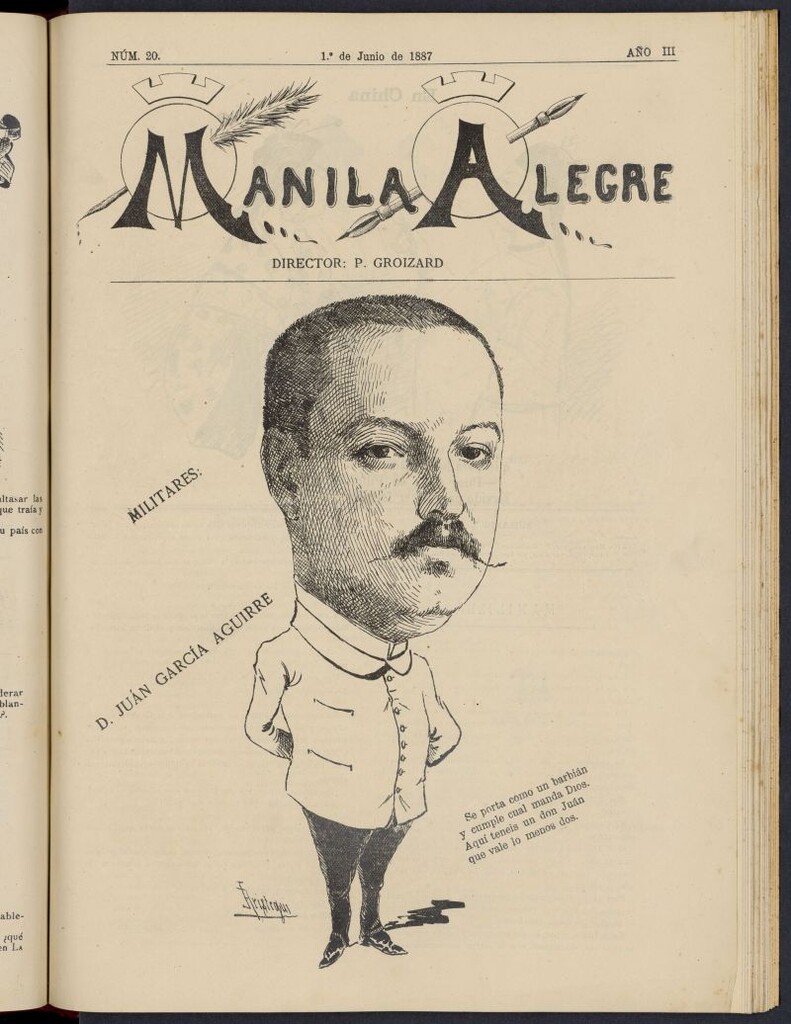 Miniatura de Manila Alegre del 1 de junio de 1887, nº 20
