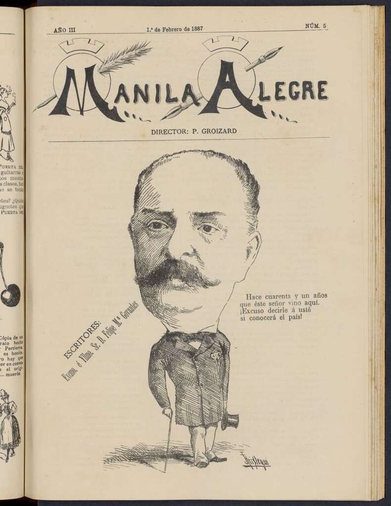 Miniatura de Manila Alegre del 1 de febrero de 1887, nº 5