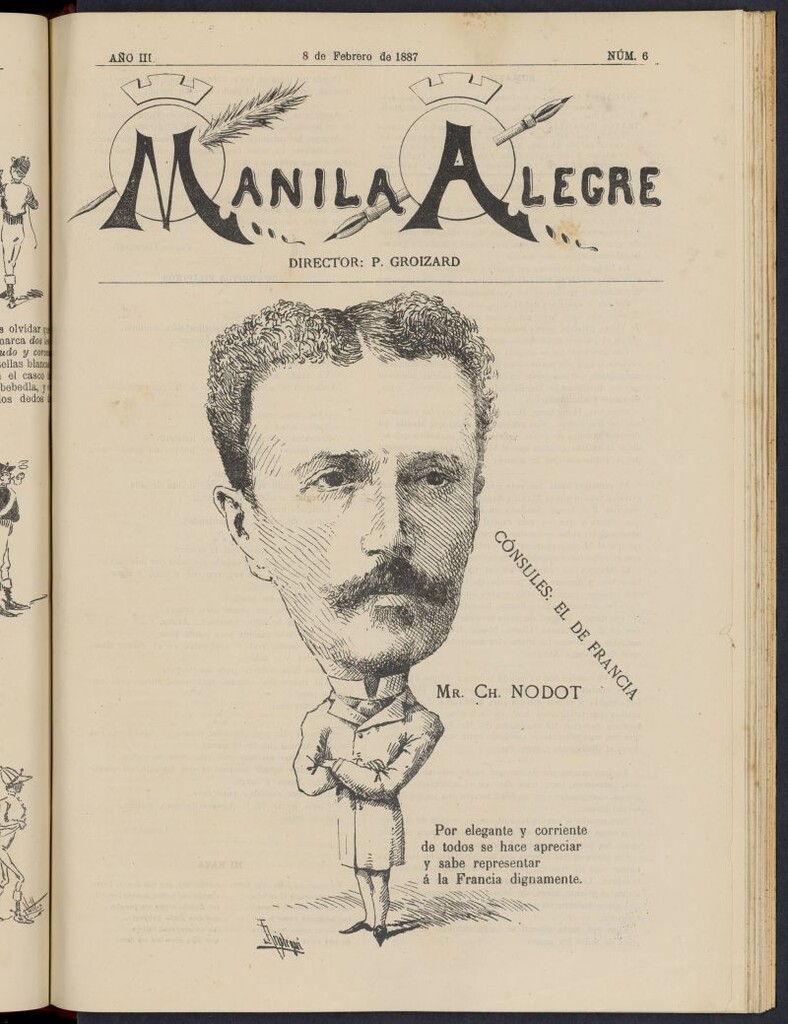 Miniatura de Manila Alegre del 8 de febrero de 1887, nº 6