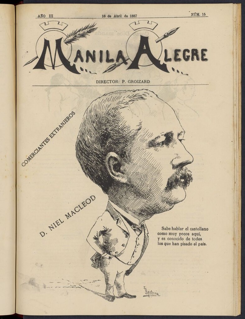 Miniatura de Manila Alegre del 16 de abril de 1887, nº 15
