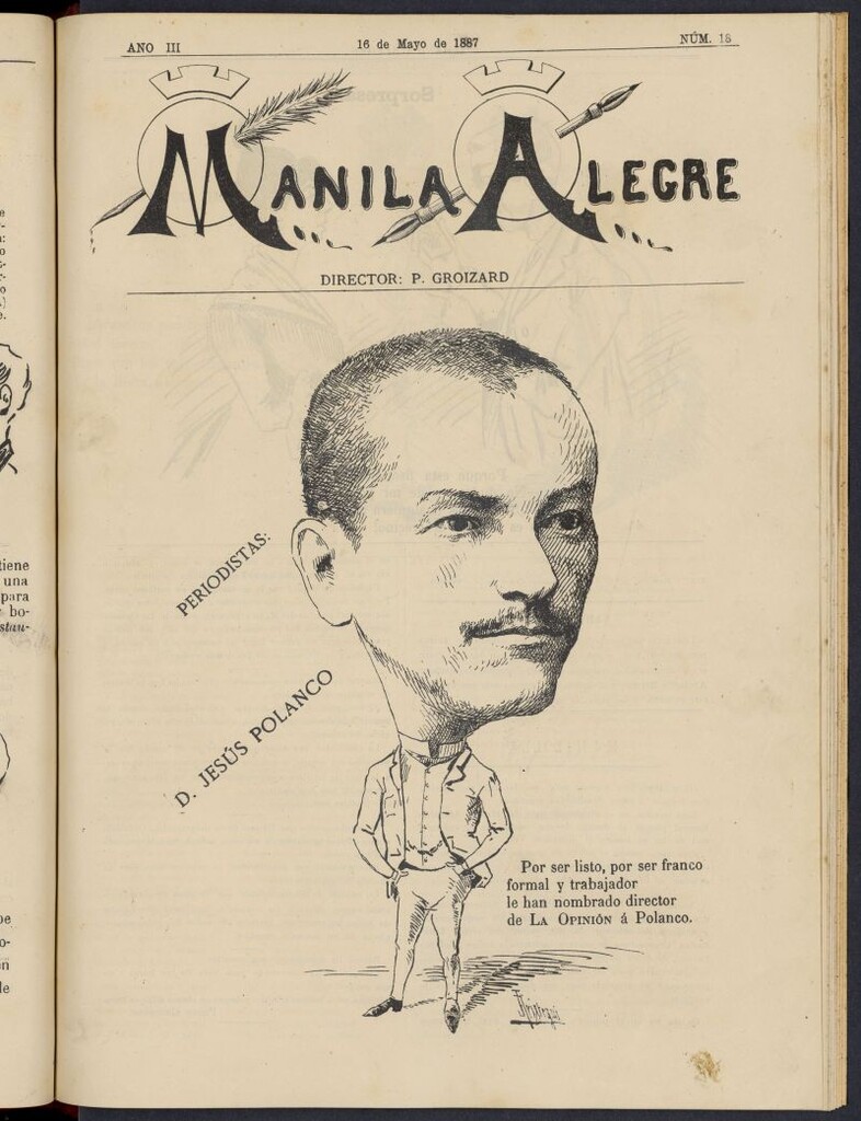 Miniatura de Manila Alegre del 16 de mayo de 1887, nº 18
