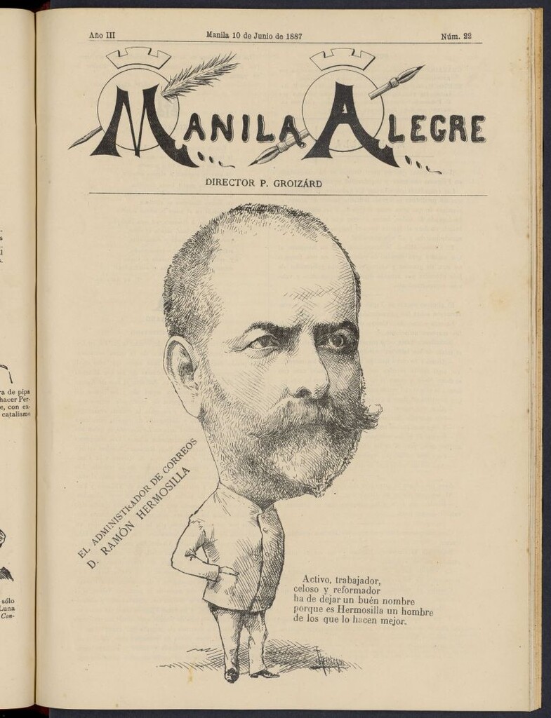 Miniatura de Manila Alegre del 10 de junio de 1887, nº 22