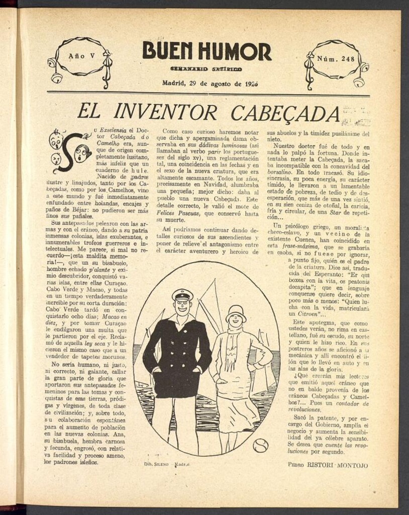 Miniatura de Buen Humor: semanario satírico. 29 de Agosto de 1926